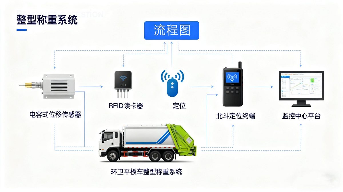环卫平板车整车称重