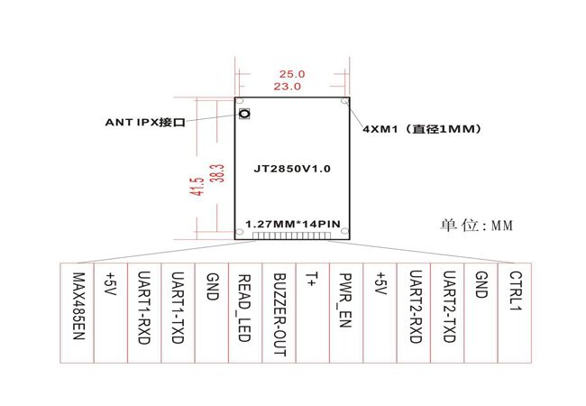 低功耗模块 JT-2850 产品实拍