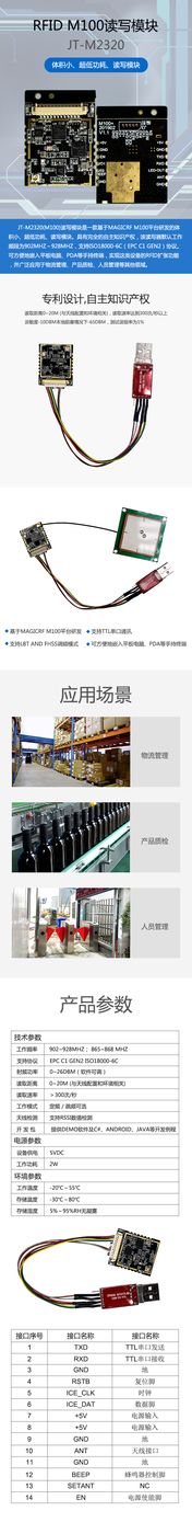 RFID M100读写模块 JT-M2320 产品实拍