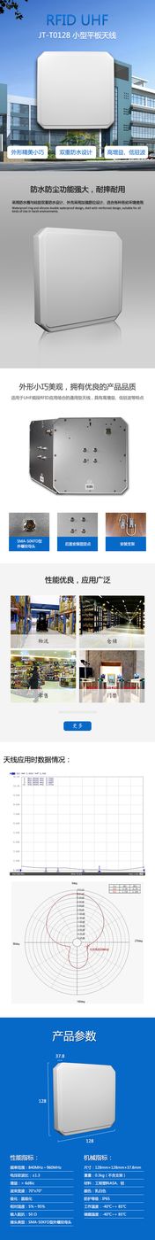 小型平板天线 JT-T0128 产品实拍