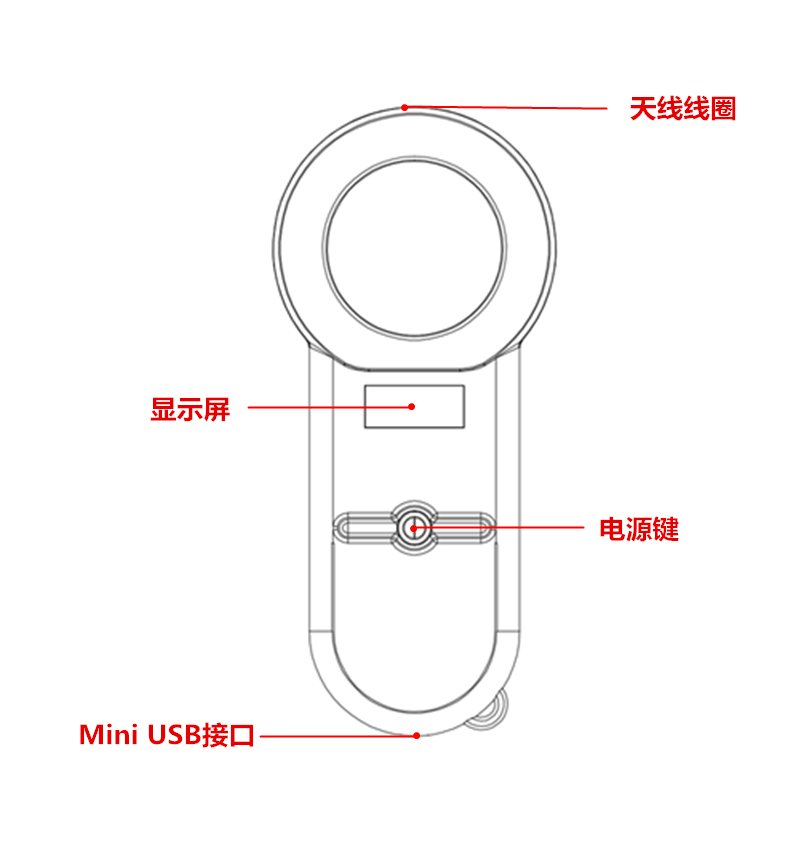 134.2KHz动物芯片扫描仪